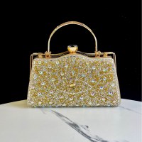 新しい絶妙なディナーバッグ、ダイヤモンドクラッチバッグ、チャイナドレス付きレディースバッグ、ラインストーン付き社交界のバンケットハンドバッグ