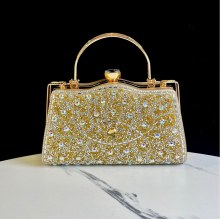 新しい絶妙なディナーバッグ、ダイヤモンドクラッチバッグ、チャイナドレス付きレディースバッグ、ラインストーン付き社交界のバンケットハンドバッグ