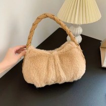 新しい秋冬の編み込み脇の下豪華なバッグ、キュート、シンプル、ニッチなデザイン、ハイエンド、大容量、女性向け多用途