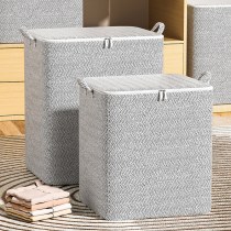 ジッパー収納バッグ、衣類やキルト用の大容量収納バッグ、移動リビングルーム、ベッドルーム、キルト仕上げ収納バスケット。