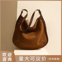 本革レディースバッグつや消し牛革ショルダー脇バッグレトロハイエンド大容量通勤クロスボディバッグ