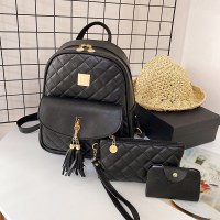 女性のための多用途バックパック 2024 カジュアル韓国語バージョン pu バックパックトレンディな日本と韓国のファッションカレッジスタイルの女性のためのスクールバッグ