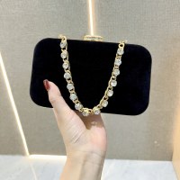 新しいイブニングドレスクラッチバッグ、ダイヤモンドベルベットバッグ、レディースチャイナドレスイブニングバッグ、レディースハンドヘルドクロスボディバッグ